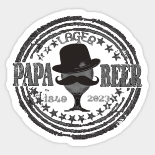 papa beer Sticker